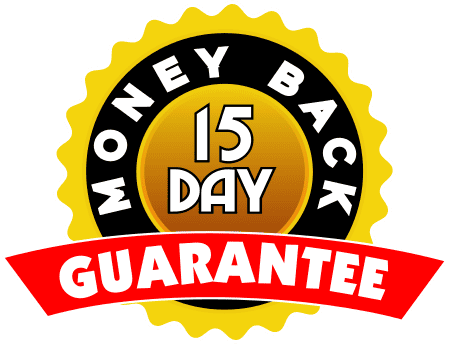 High-quality honey jar with a 15-day money-back guarantee label, emphasizing freshness and customer satisfaction. Perfect for honey lovers seeking premium natural honey products from Italy.